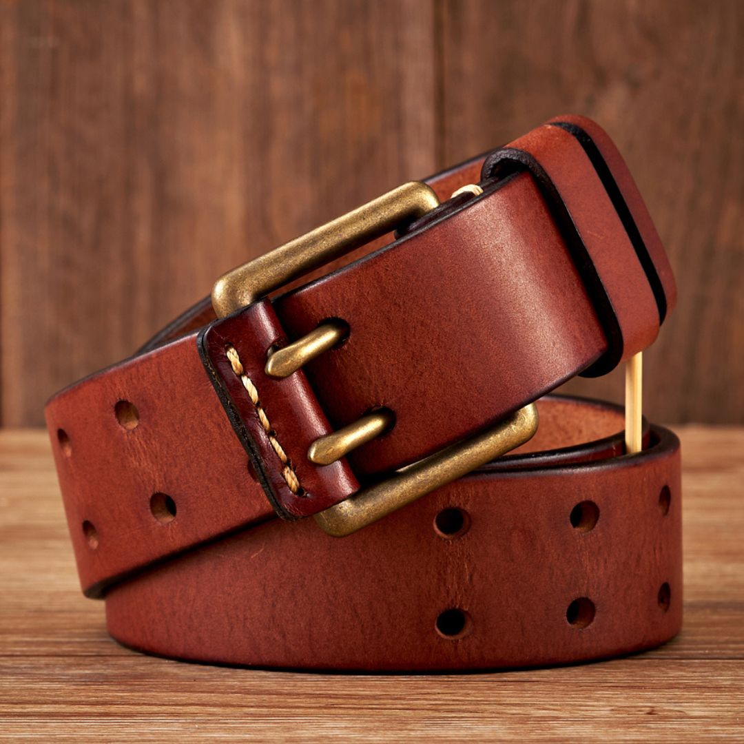 Cinto Masculino Couro Genuíno Artesanal Vintage Viego