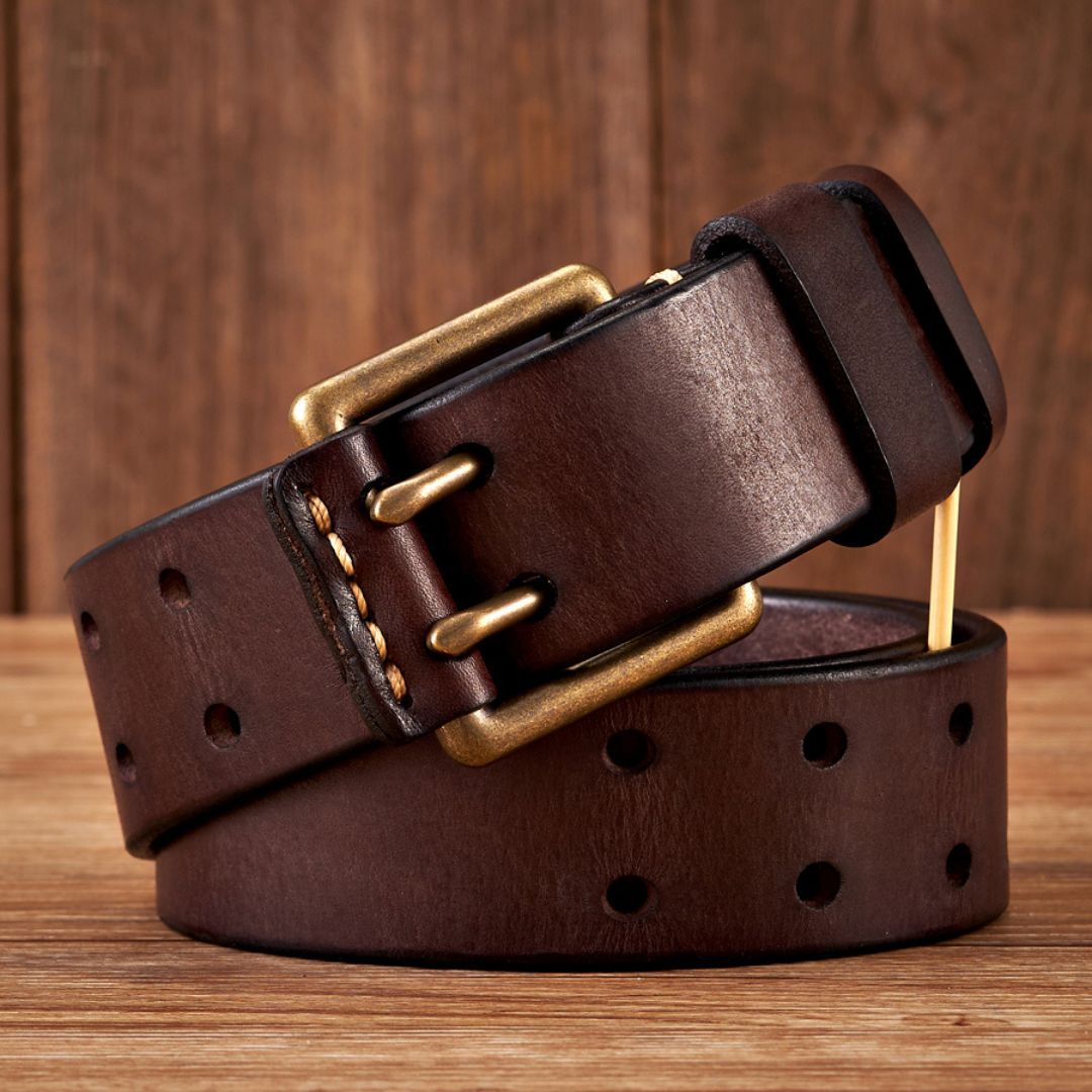 Cinto Masculino Couro Genuíno Artesanal Vintage Viego