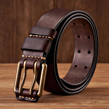 Cinto Masculino Couro Genuíno Artesanal Vintage Viego