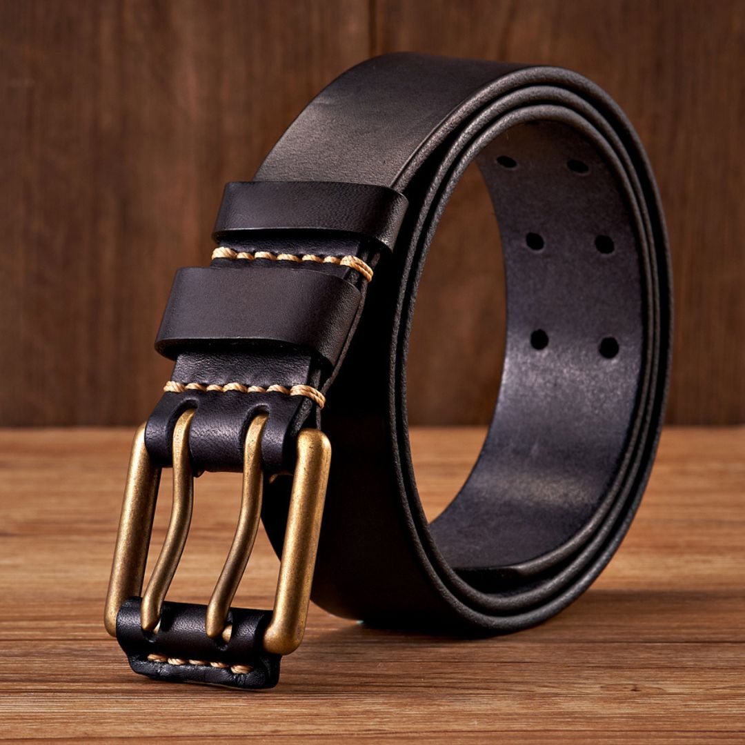 Cinto Masculino Couro Genuíno Artesanal Vintage Viego