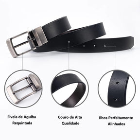 Cinto Masculino de Couro Dupla Face Viego Loja Viego cinto de couro cinto de couro genuíno cinto de couro masculino cinto masculino cinto masculino couro cinto masculino couro legítimo cinto masculino de couro Cinto Masculino de Couro Dupla Face Viego