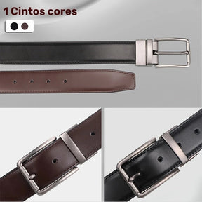 Cinto Masculino de Couro Dupla Face Viego Loja Viego cinto de couro cinto de couro genuíno cinto de couro masculino cinto masculino cinto masculino couro cinto masculino couro legítimo cinto masculino de couro Cinto Masculino de Couro Dupla Face Viego