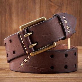 Cinto Masculino Vintage em Couro Legítimo Viego Carbon Loja Viego