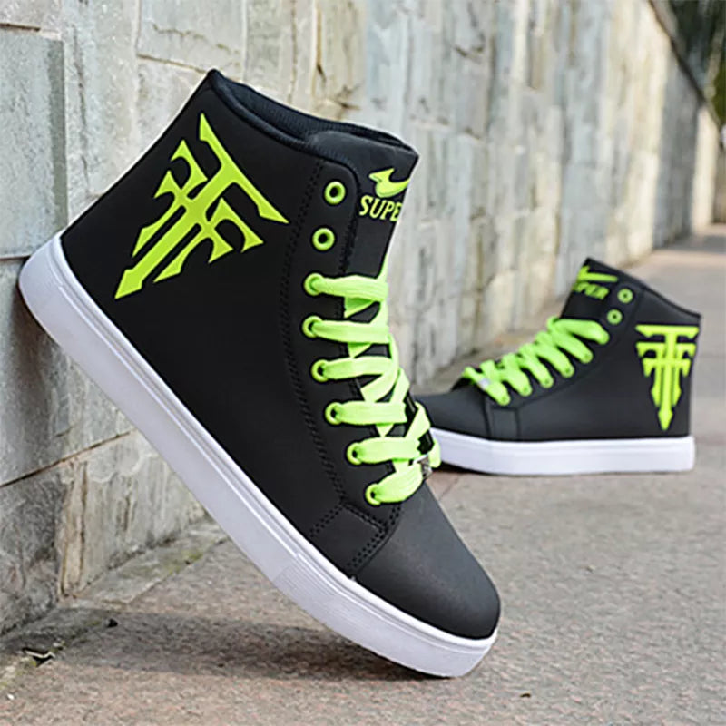 Tênis Masculino Casual Vulcanizado Verde Loja Viego tenis masculino casual tenis masculino skate Tênis Tênis Masculino Tênis Masculino Casual Vulcanizado