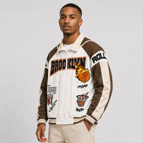 Jaqueta Masculina Preta Brooklyn NY Champ Loja Viego