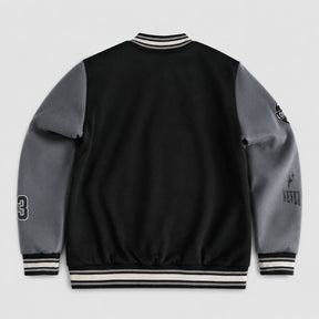 Jaqueta Masculina Preta Varsity Baseball NY Viego Loja Viego