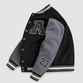Jaqueta Masculina Preta Varsity Baseball NY Viego Loja Viego