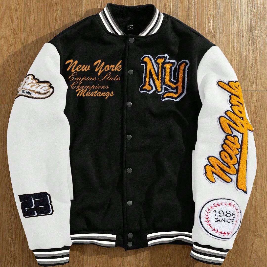 Jaqueta Masculina Varsity Baseball College NY EGG Loja Viego jaqueta baseball masculina jaqueta college masculina jaqueta com gola canelada jaqueta estilo americano jaqueta masculina casual Jaqueta Masculina Varsity Baseball College NY jaqueta universitária masculina jaqueta varsity masculina jaqueta varsity ny jaqueta varsity urbana moda streetwear masculina