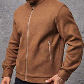 Jaqueta Masculina de Zíper Marrom Basic Loja Viego jaqueta básica masculina jaqueta casual masculina jaqueta de zíper marrom jaqueta leve masculina jaqueta marrom casual jaqueta marrom masculina Jaqueta Masculina de Zíper Marrom Basic jaqueta masculina para frio jaqueta masculina urbana jaqueta masculina zíper moda masculina inverno