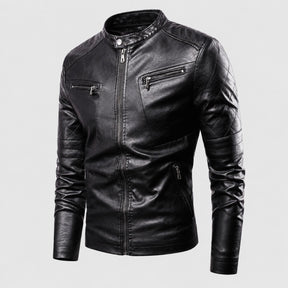 Jaqueta de Couro Masculina Preta Biker | Loja Viego