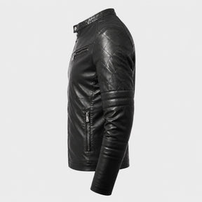 Jaqueta de Couro Masculina Preta Biker | Loja Viego