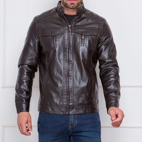 Jaqueta de Couro Masculina Slim Inverno Viego Marrom Loja Viego jaqueta casual masculina jaqueta couro jaqueta de couro Jaqueta de Couro Masculina Jaqueta de Couro Masculina Slim Inverno Viego jaqueta masculina jaqueta masculina estilosa jaqueta masculina inverno jaqueta para frio jaqueta preta masculina roupa masculina inverno