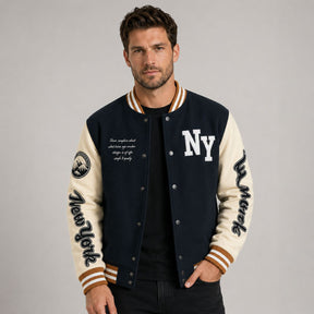 Jaqueta Masculina Varsity Baseball NY