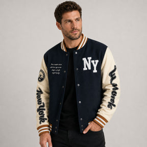 Jaqueta Masculina Varsity Baseball NY