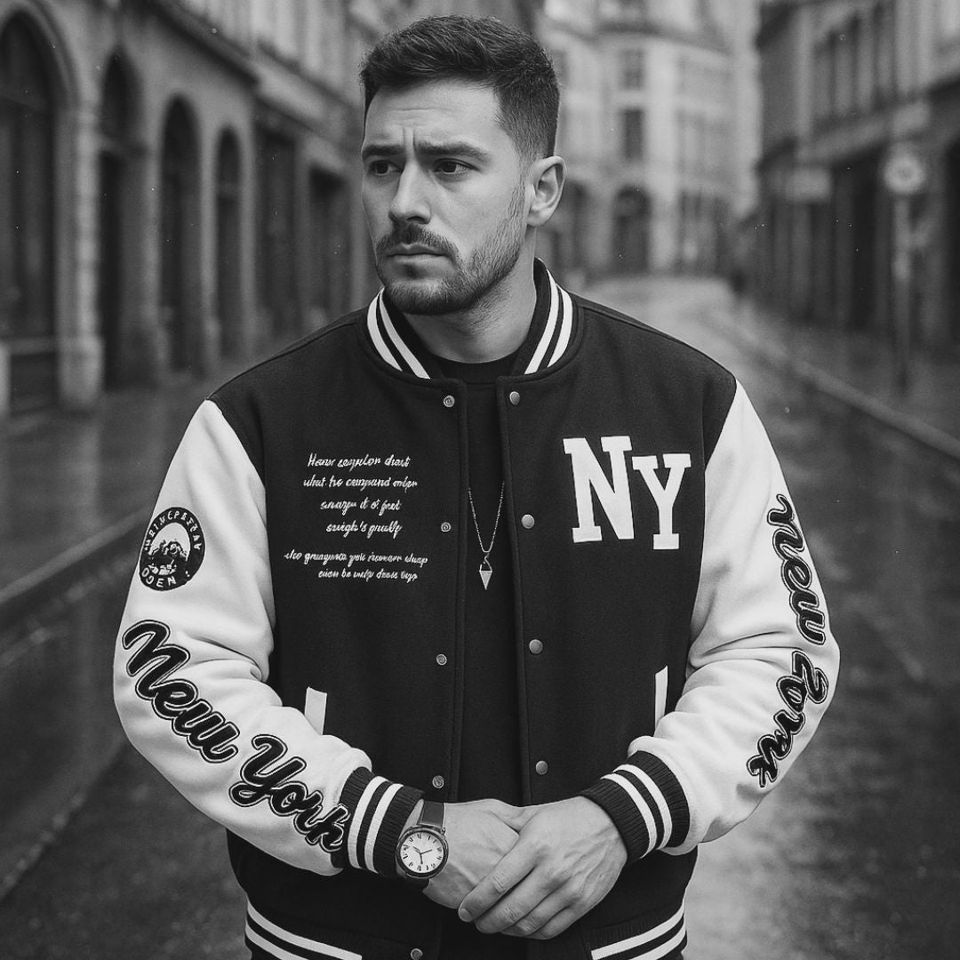 Jaqueta Masculina Varsity Baseball NY Preto Loja Viego jaqueta baseball masculina Jaqueta bomber NY jaqueta college masculina jaqueta com gola canelada Jaqueta de beisebol masculina jaqueta estilo americano Jaqueta estilo colegial jaqueta masculina casual Jaqueta Masculina Varsity Baseball NY Preto jaqueta universitária masculina jaqueta varsity masculina jaqueta varsity ny jaqueta varsity urbana moda streetwear masculina