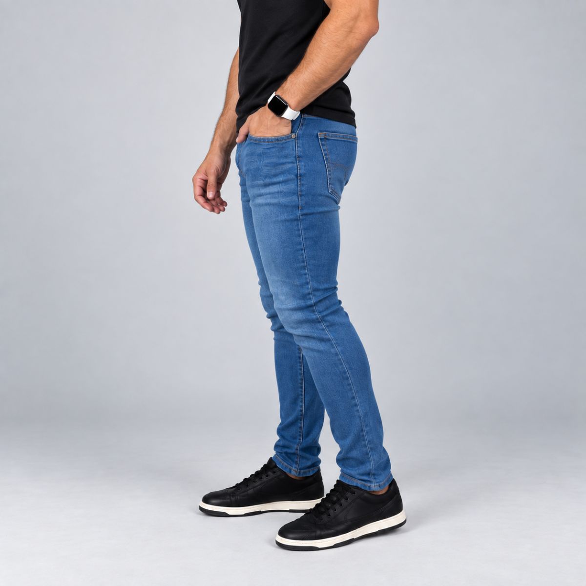 Kit 2 Calças Jeans Masculinas Slim Fit com Elastano Viego