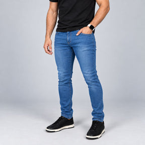 Kit 2 Calças Jeans Masculinas Slim Fit com Elastano Viego
