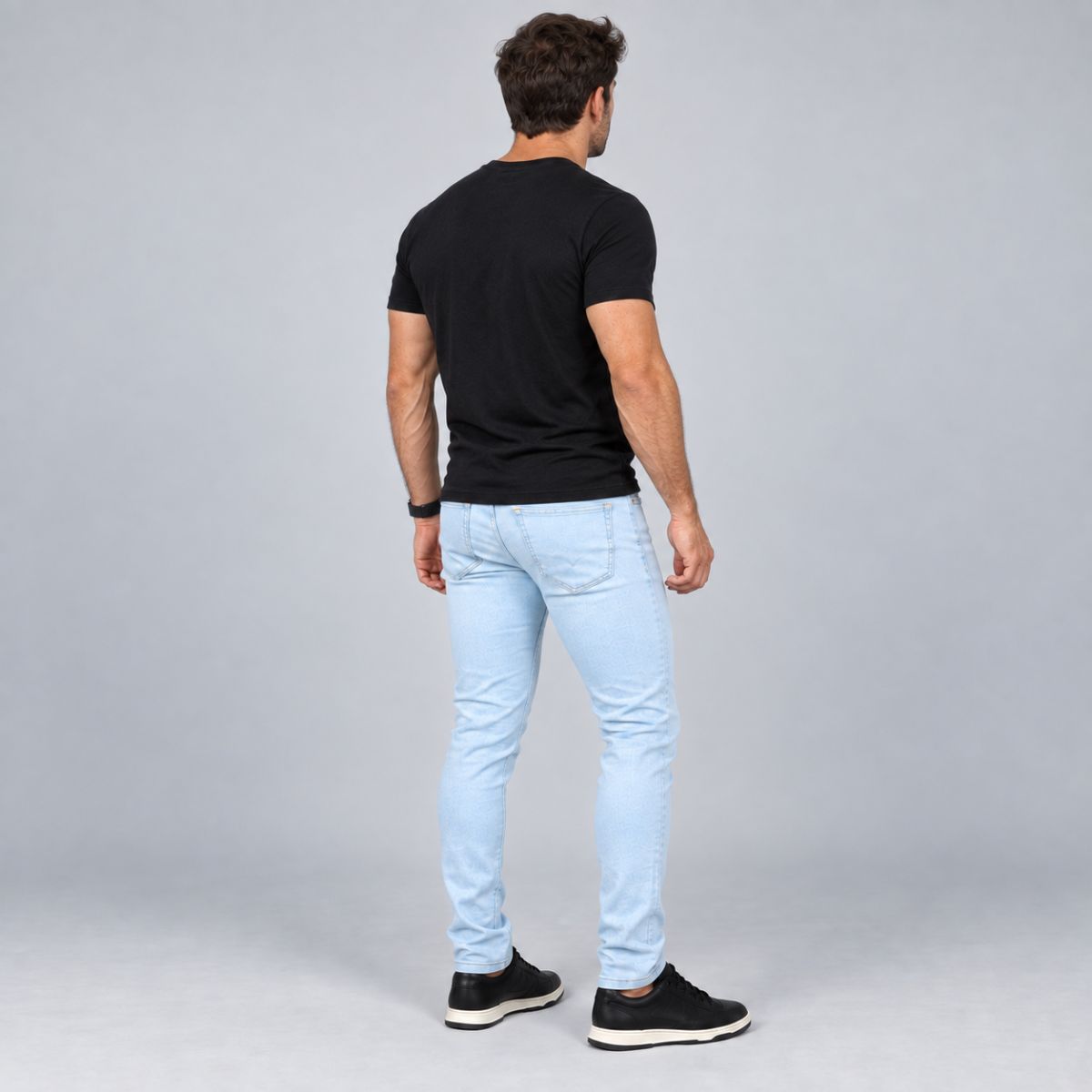 Kit 2 Calças Jeans Masculinas Slim Fit com Elastano Viego