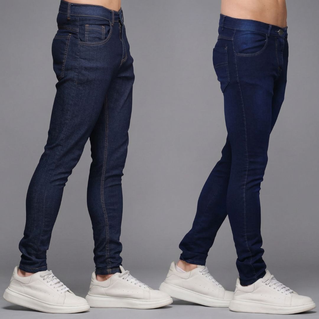 Kit 2 Calças Jeans Masculina Escura na Promoção Loja Viego