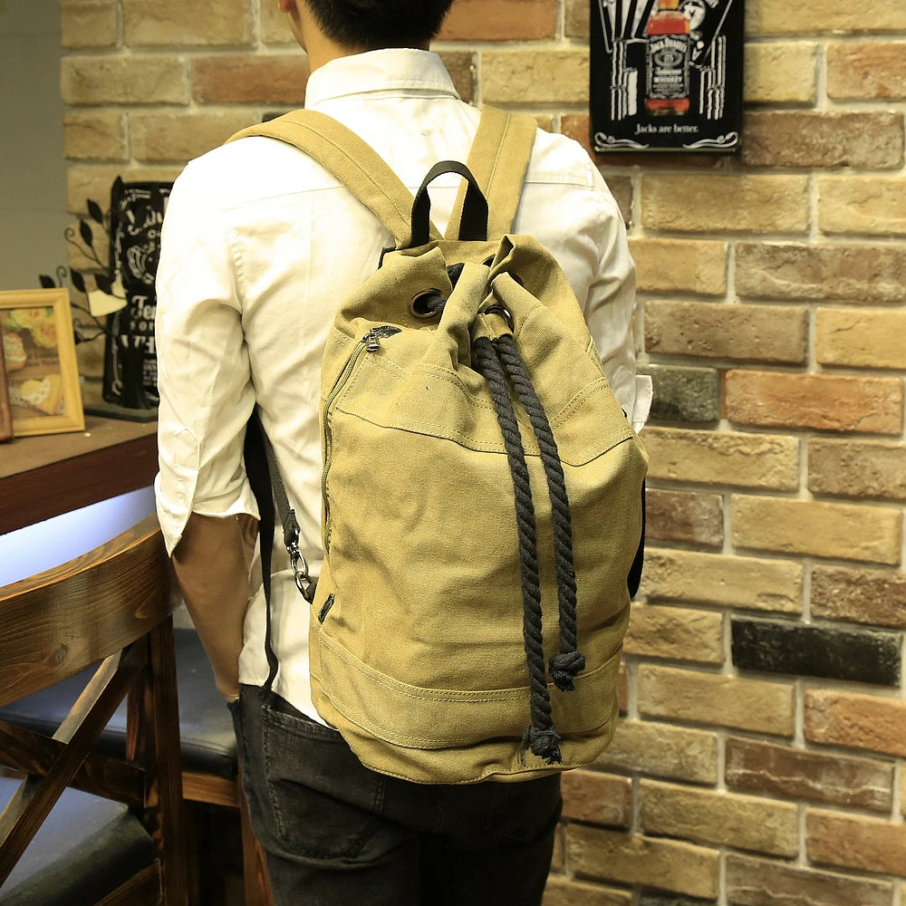 Mochila De Lona Estilo Retr Canvas mochila-de-lona-estilo-retr-canvas