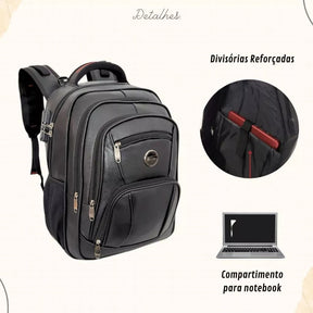 Mochila Masculina Couro Viego Trabalho Faculdade Escola loja viego mochila mochila de couro mochila de couro masculino mochila masculina Mochila Masculina Couro Viego Trabalho Faculdade Escola Mochila Masculina Reforçada Notebook mochila notebook