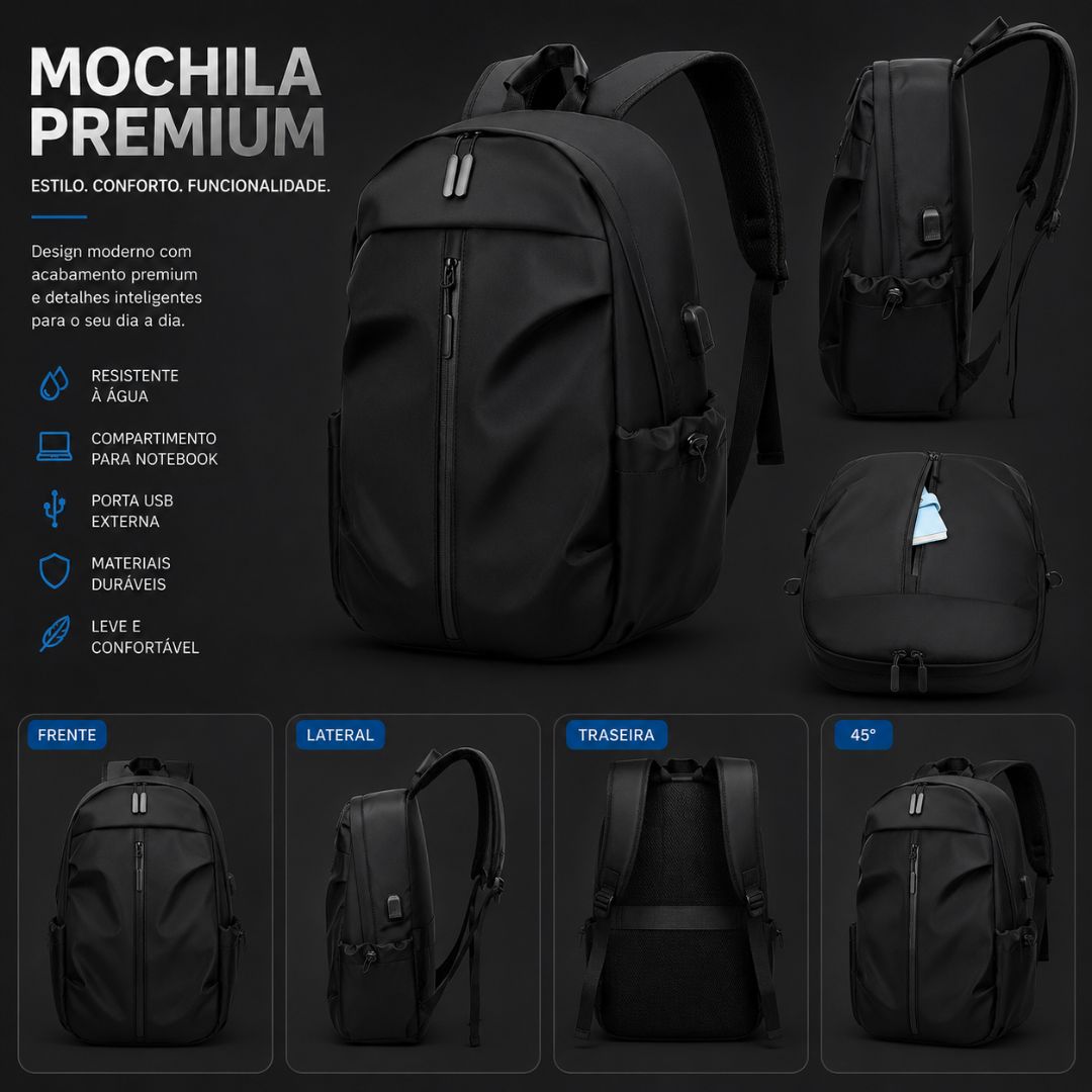 Mochila Masculina Impermeável Reforçada ATK Loja Viego