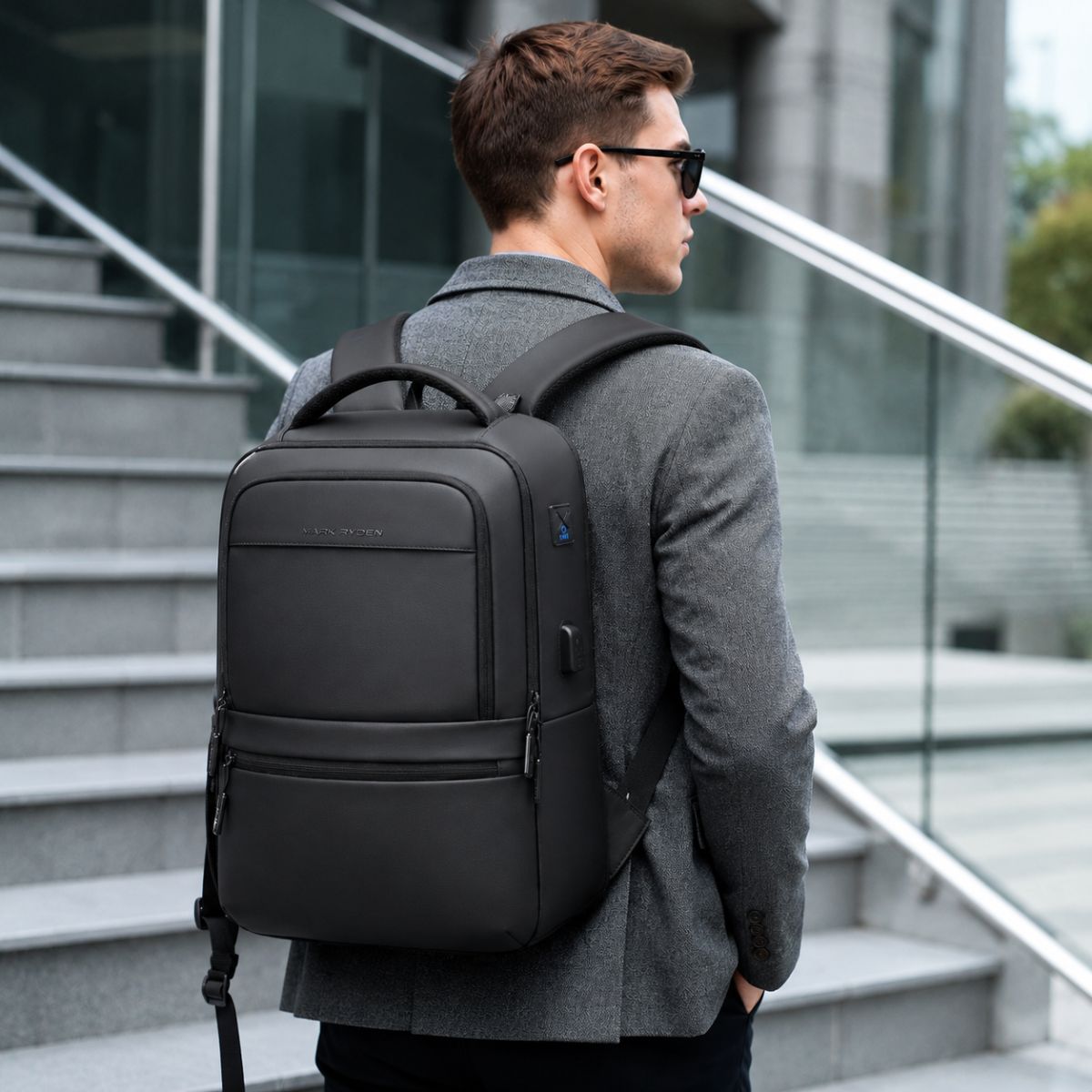 Mochila Masculina para Notebook Black Viego loja viego