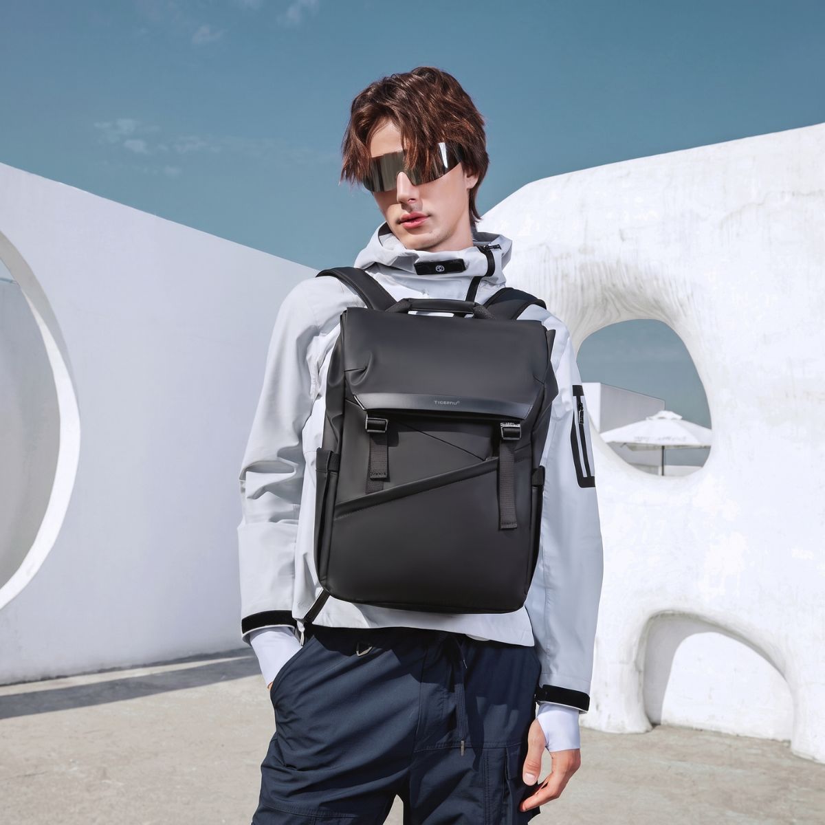 Mochila Masculina para Notebook Estilo Coreano Viego