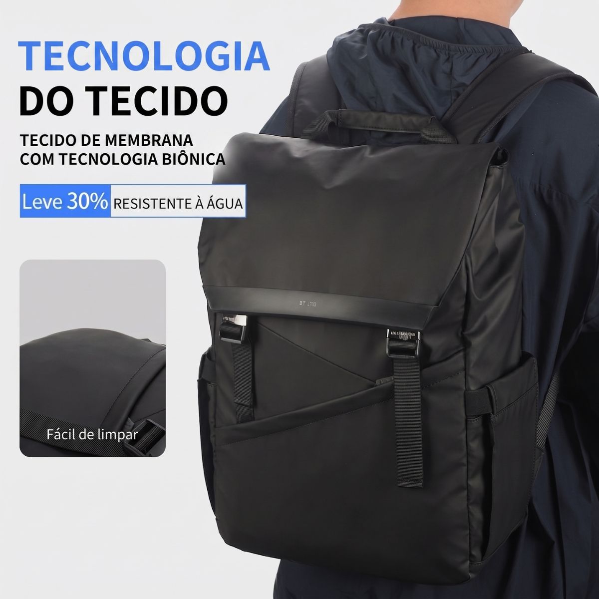 Mochila Masculina para Notebook Estilo Coreano Viego