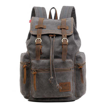 Mochila de Lona Estilo Retrô Rambler Cinza Loja Viego mochila de lona Mochila de Lona Estilo Retrô Rambler mochila de lona para notebook mochila lona mochila masculina mochila masculina de lona mochila masculina vintage mochila vintage mochilas de lona