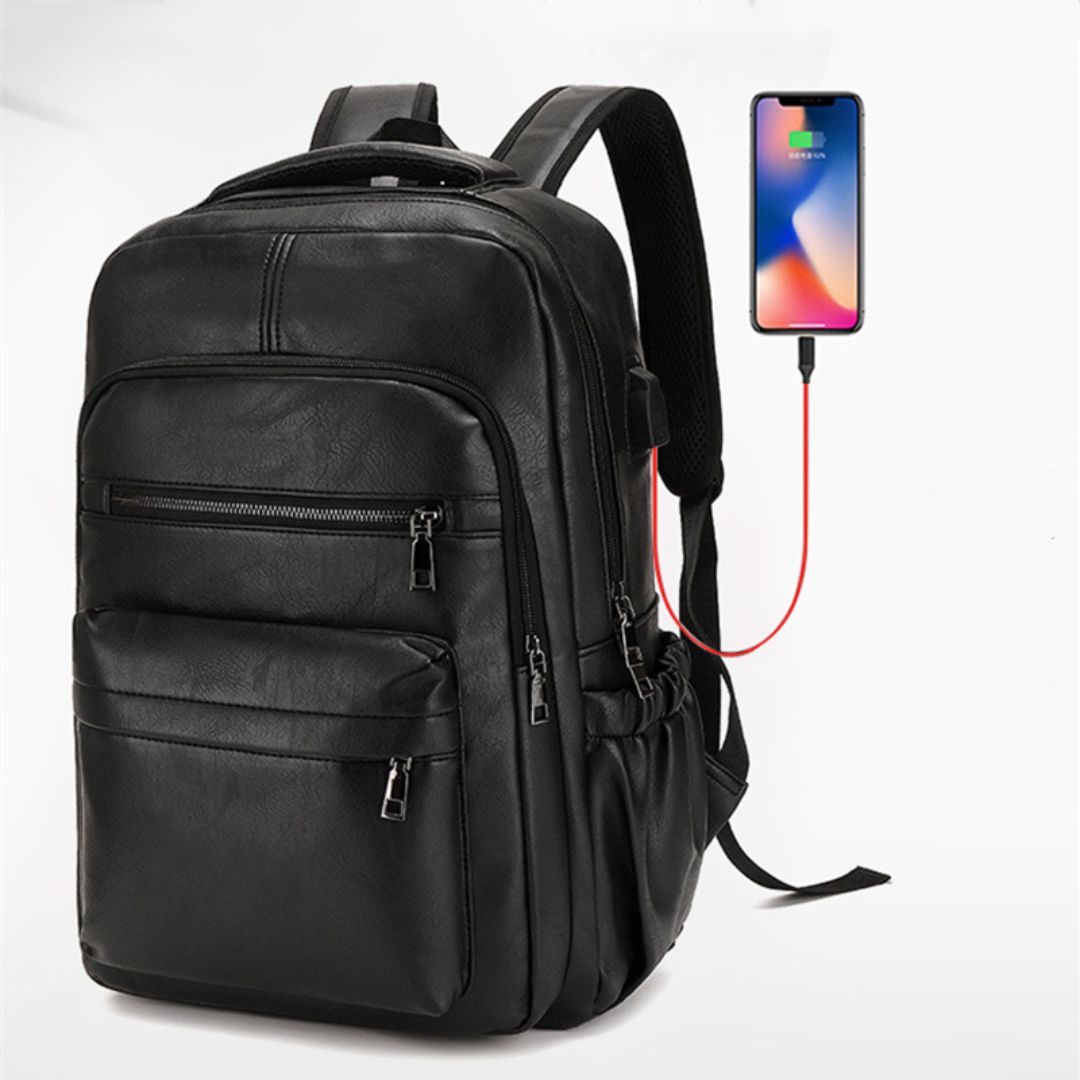 Mochila De Couro Masculino À Prova d'água Loja Viego
