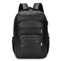 Mochila De Couro Masculino À Prova d'água Preto Loja Viego
