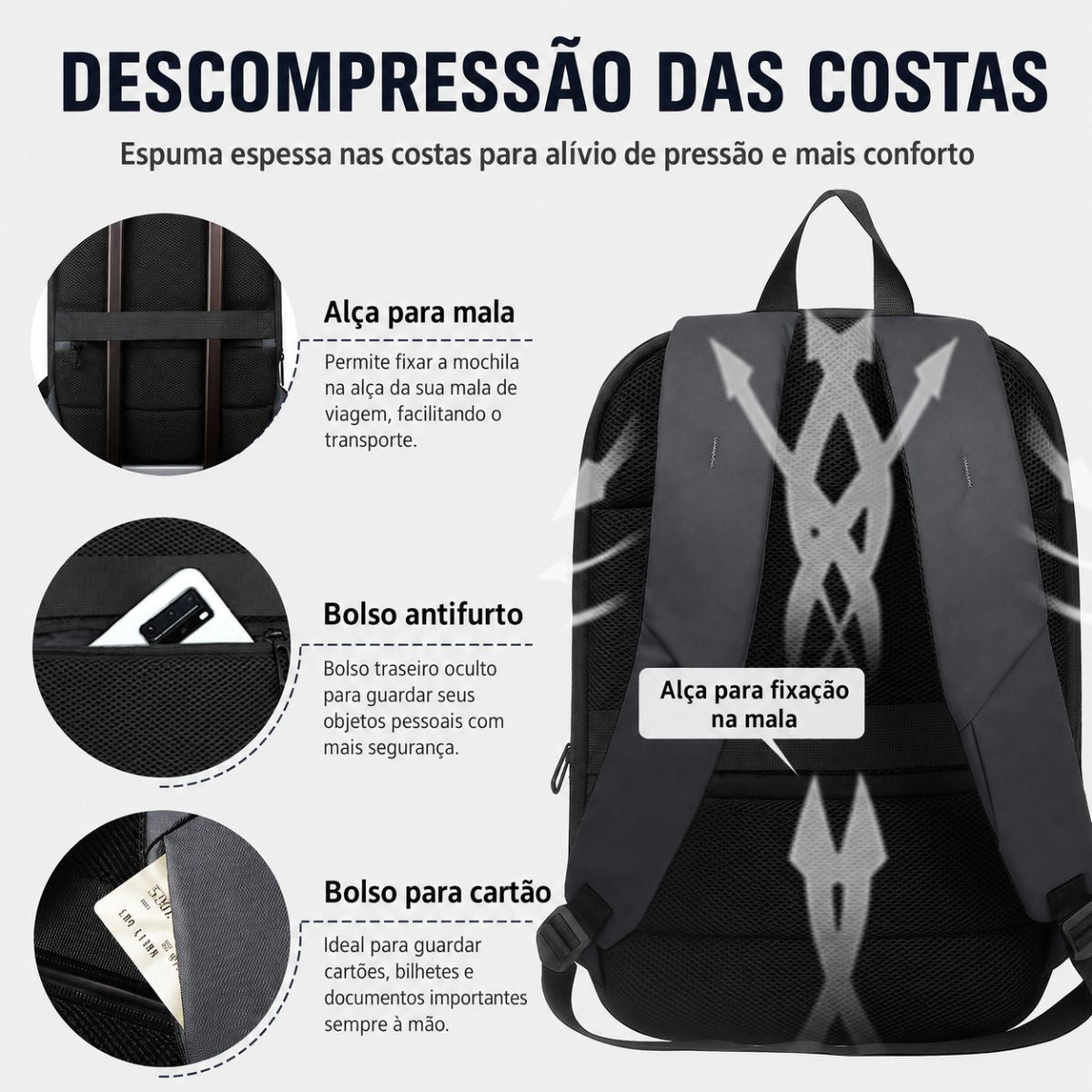 Mochila Executiva Masculina Modelo Veron Loja Viego