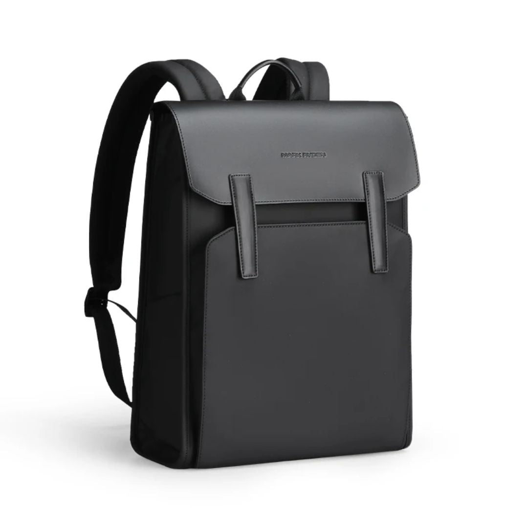 Mochila Masculina Executiva para Notebook Oslo | Design Minimalista Preta Loja Viego