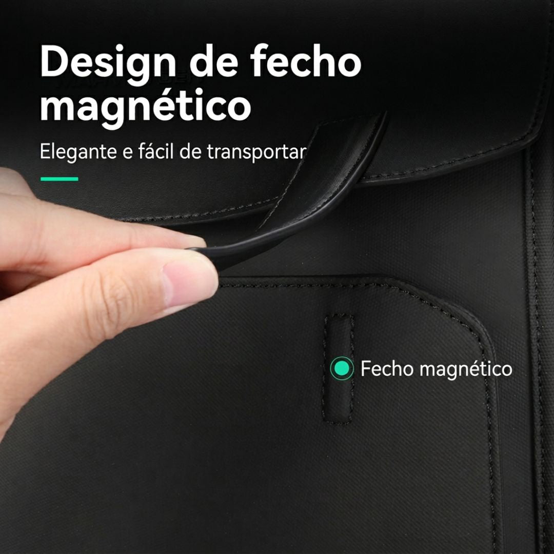 Mochila Masculina Executiva para Notebook Oslo | Design Minimalista Preta Loja Viego