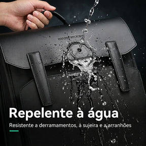 Mochila Masculina Executiva para Notebook Oslo | Design Minimalista Preta Loja Viego