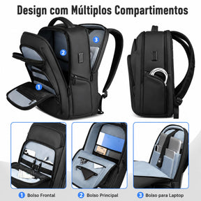 Mochila Notebook 15,6" Executiva Modelo Black Flag
