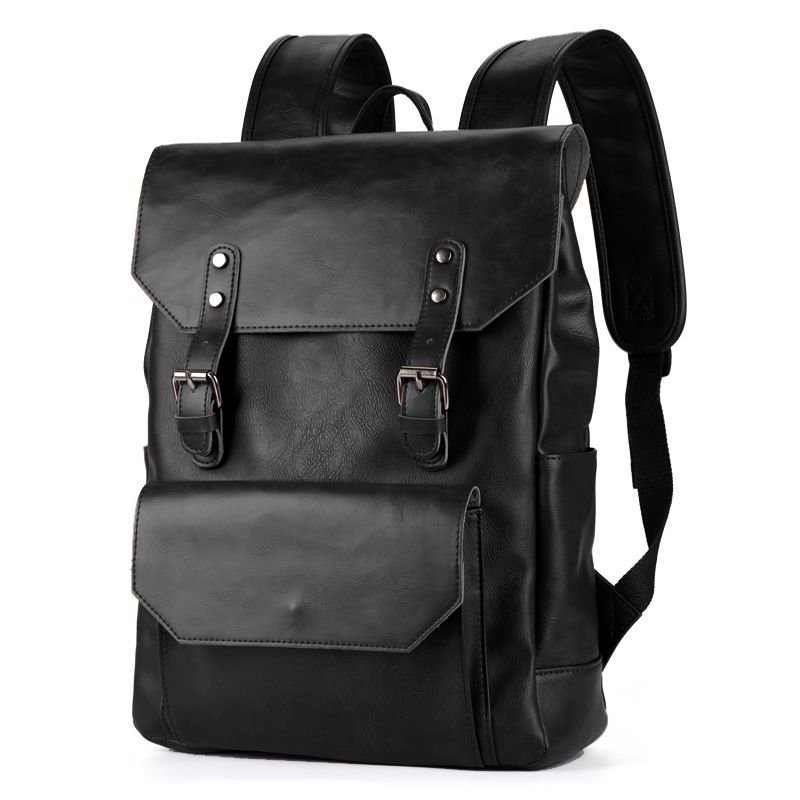 Mochila de Couro Retrô Modelo Venture Preto Loja Viego mochila de couro mochila de couro masculino Mochila de Couro retrô Mochila de Couro Retrô Modelo Venture mochila executiva mochila masculina mochila retrô