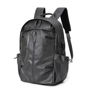 Mochila de Couro Executiva Acadêmica Retrô Preto Loja Viego mochila de couro Mochila de Couro Executiva Acadêmica Retrô mochila de couro masculino