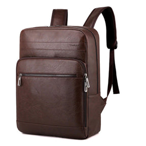 Mochila de Couro Masculina Modelo Veron Marrom Loja Viego