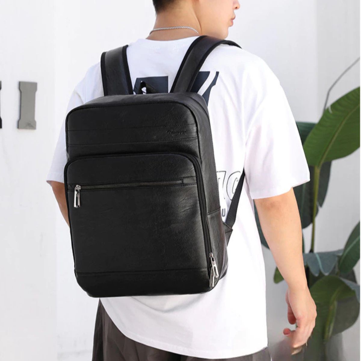 Mochila de Couro Masculina Modelo Veron Loja Viego
