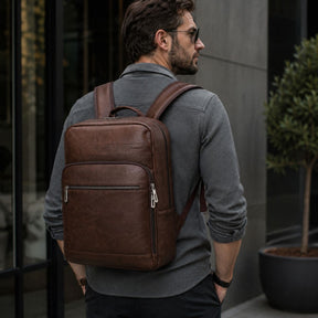 Mochila de Couro Masculina Modelo Veron Loja Viego