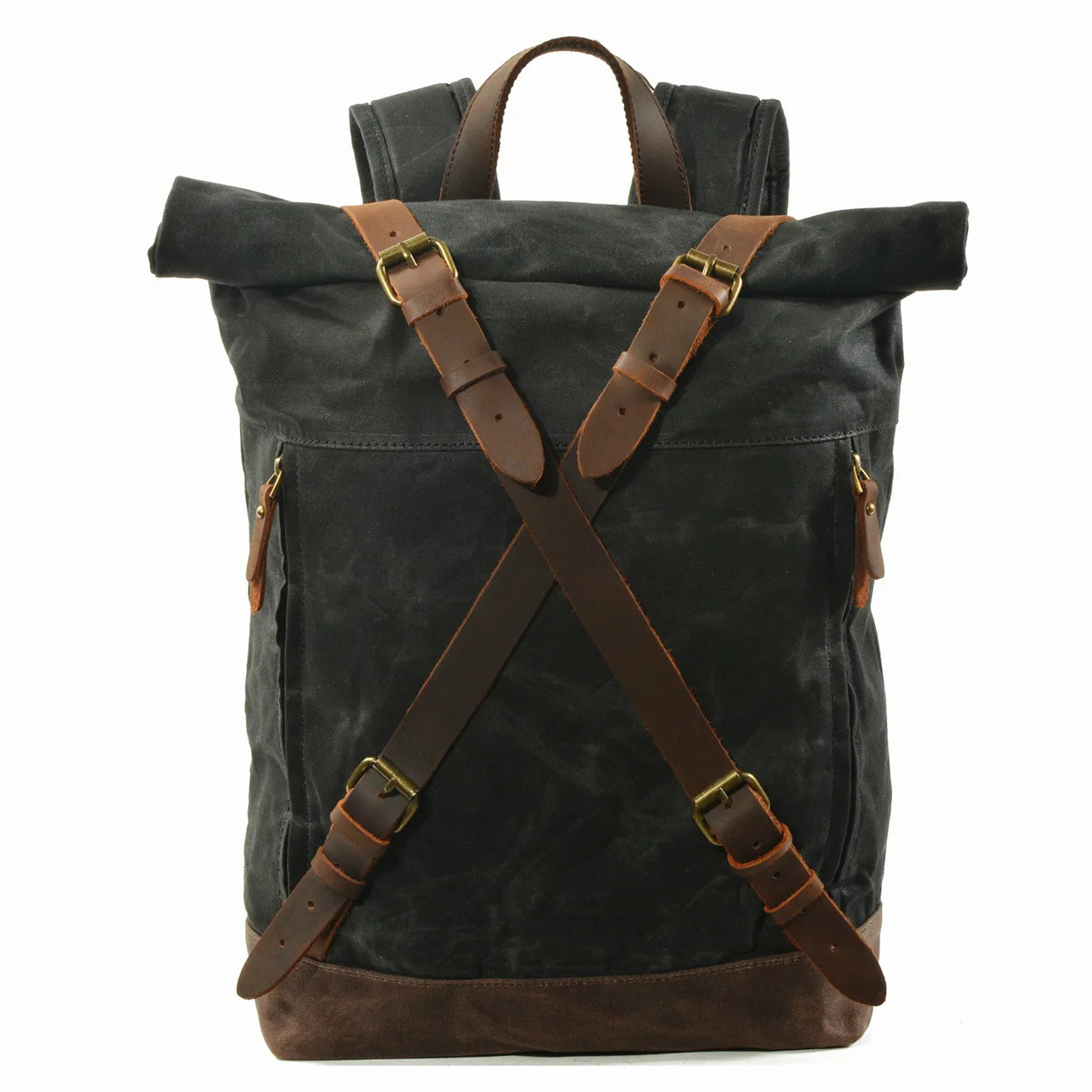 Mochila de Lona Masculina Vintage Rústica Preto Loja Viego Mochila de Lona Masculina Vintage Rústica mochila masculina mochila masculina de lona mochila rústica mochila vintage