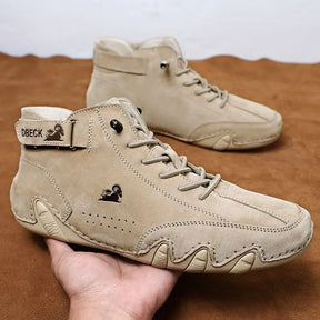 Sapato de Couro Casual Antiderrapante Khaki Loja Viego sapato antiderrapante Sapato de Couro Sapato de Couro Casual Antiderrapante Sapato Masculino sapato masculino casual Sola Antiderrapante