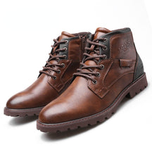 Bota de Couro Masculina Outdoor Marrom loja viego bota casual masculina Bota chelsea bota de couro masculina Bota de Couro Masculina Outdoor bota masculina bota masculina couro