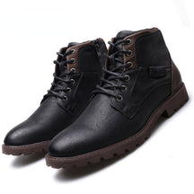 Bota de Couro Masculina Outdoor Preto loja viego bota casual masculina Bota chelsea bota de couro masculina Bota de Couro Masculina Outdoor bota masculina bota masculina couro