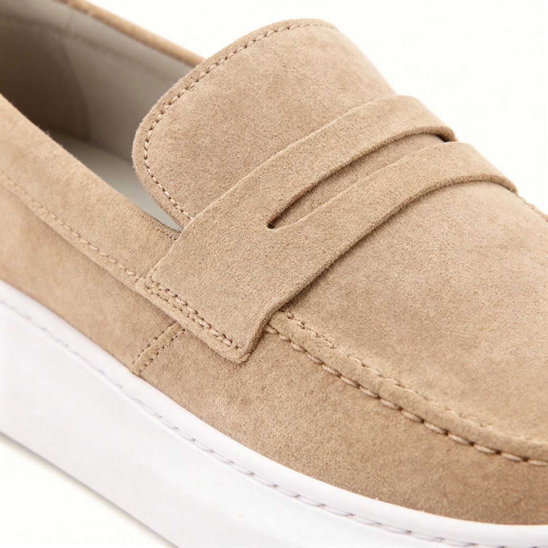 Sapato Mocassim Masculino Loafer Areia Viego