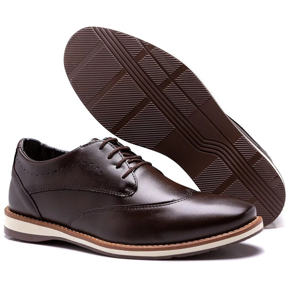 Sapato Social Masculino Oxford Versales Marrom Loja Viego sapato casual Sapato elegante masculino Sapato Masculino sapato masculino couro Sapato Social Masculino Oxford Versales