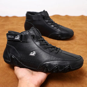 Sapato de Couro Casual Antiderrapante Preto Loja Viego sapato antiderrapante Sapato de Couro Sapato de Couro Casual Antiderrapante Sapato Masculino sapato masculino casual Sola Antiderrapante