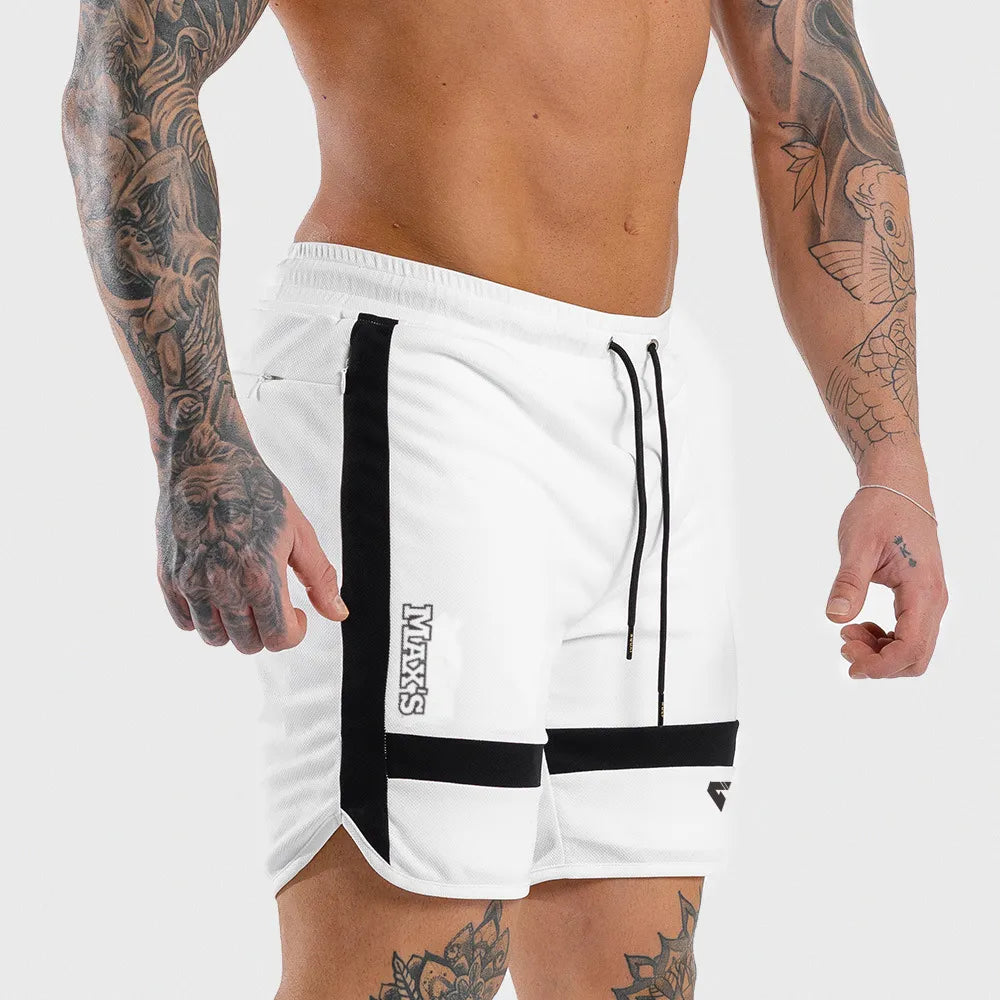 Short Masculino Esportivo Gym Branco Loja Viego short short masculino short masculino esportivo Short Masculino Esportivo Gym